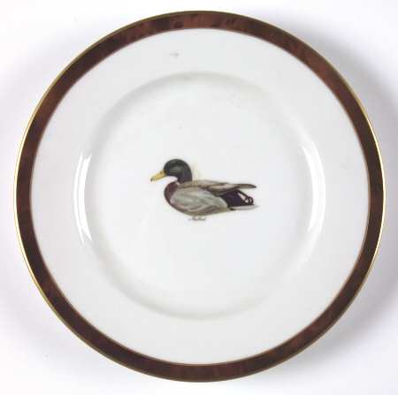 Decoys Brown Salad Plate