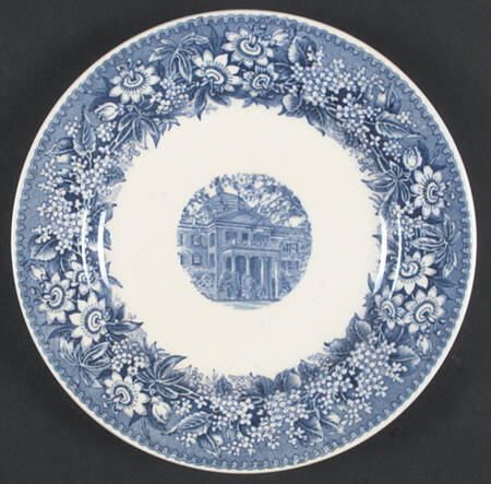 State Teachers College Blue Bread & Butter Plate