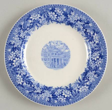 State Teachers College Blue Dessert/Pie Plate