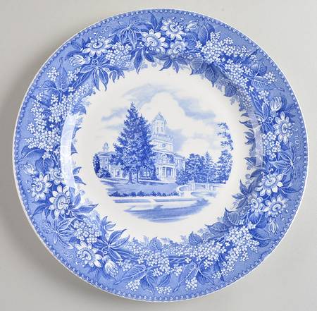 State Teachers College Blue Dinner Plate