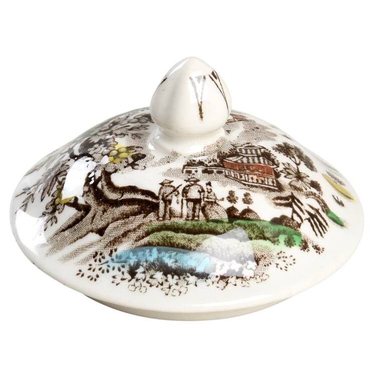 Seaforth Brown Multicolor Lid for Sugar Bowl