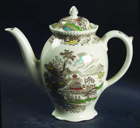 Seaforth Brown Multicolor Coffee Pot & Lid