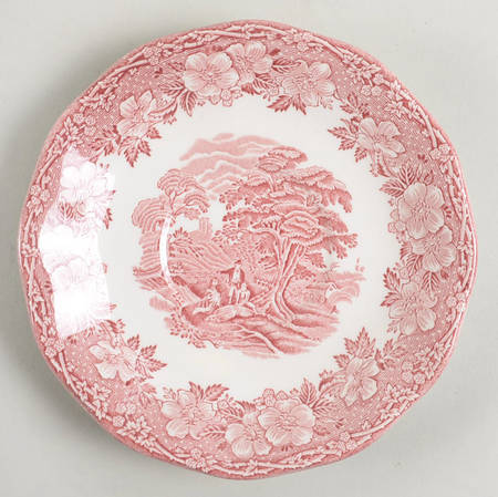 Woodland Pink (Enoch Backstamp) Saucer for Cream Soup Bowl
