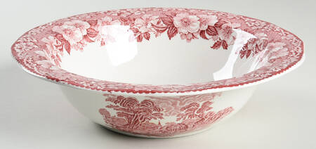 Woodland Pink (Enoch Backstamp) Round Vegetable No Lid