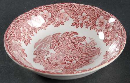 Woodland Pink (Enoch Backstamp) Fruit/Dessert (Sauce) Bowl