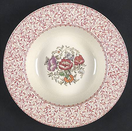 Georgia Red Rim Soup Bowl