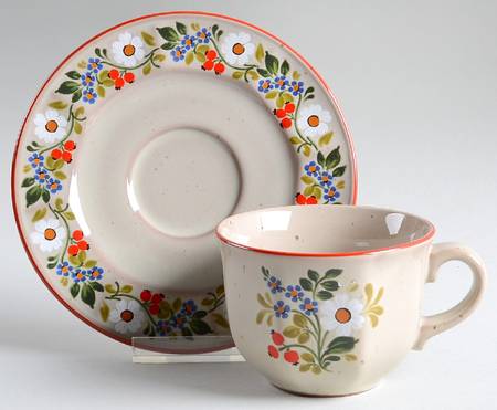 WIG537 Flat Cup & Saucer Set