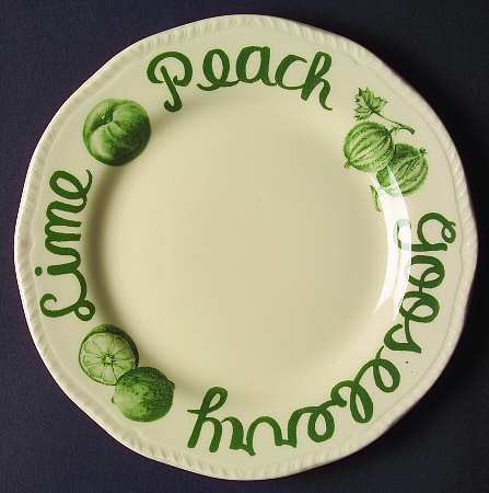 Country Green Salad Plate