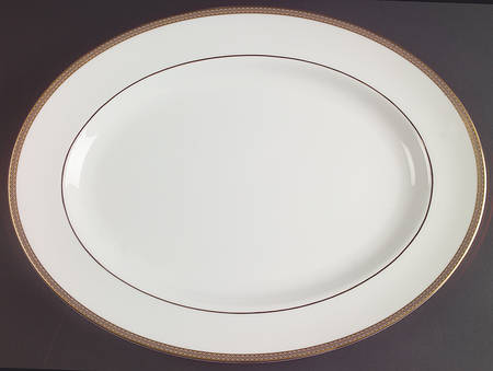 Golden Madrid 15" Oval Serving Platter