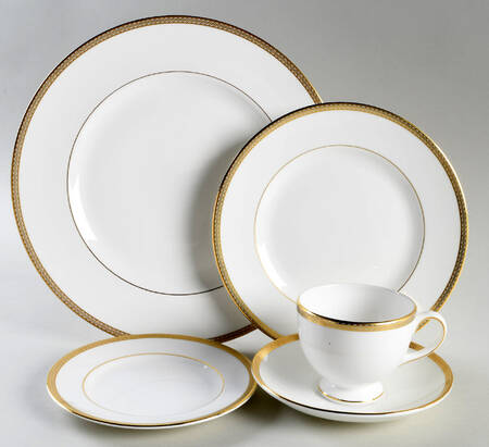 Golden Madrid 5 Piece Place Setting