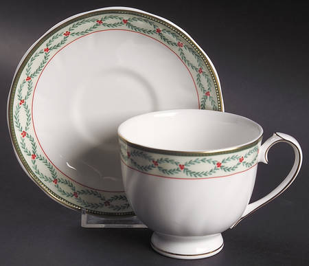 Royal Garland Footed Cup & Saucer Set