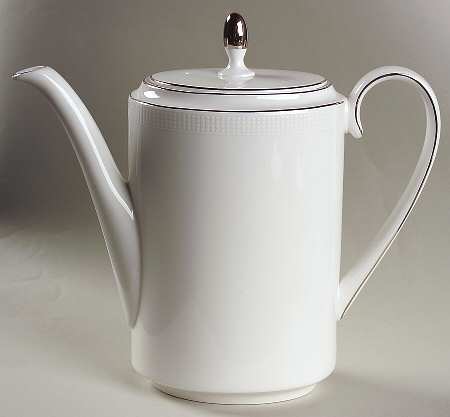 Blanc Sur Blanc Coffee Pot & Lid by Wedgwood