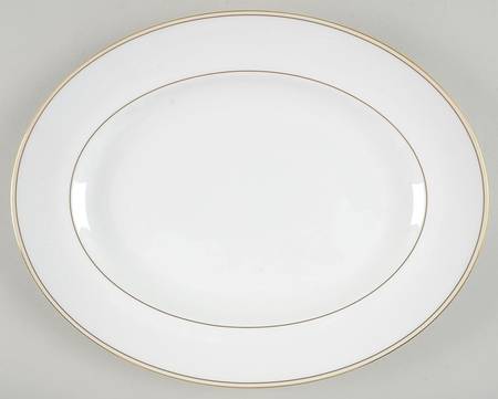 Champagne Duchesse 14" Oval Serving Platter