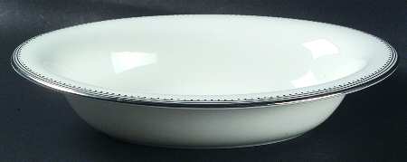 Grosgrain 9" Oval Vegetable Bowl by Wedgwood