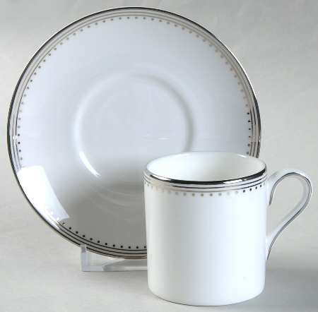 Grosgrain Espresso Cup and Saucer Set