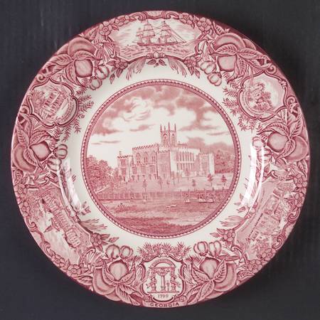 Georgia Historical Plates Pink by Wedgwood