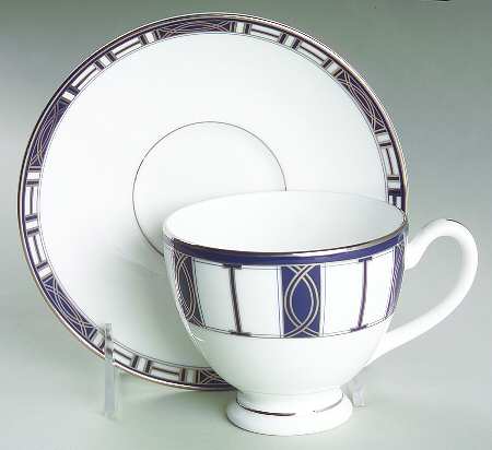 Acacia Footed Cup & Saucer Set