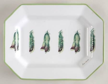 Vegetable Garden 13" Oval Serving Platter