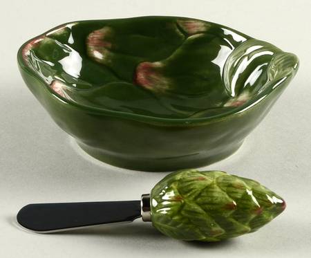 Jardin Potager Dip Bowl & Spreader Set
