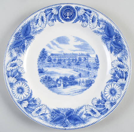 Limestone College Blue Dinner Plate