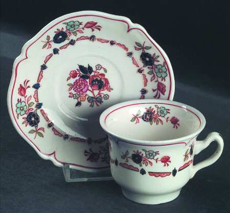 Flora Flat Demitasse Cup & Saucer Set