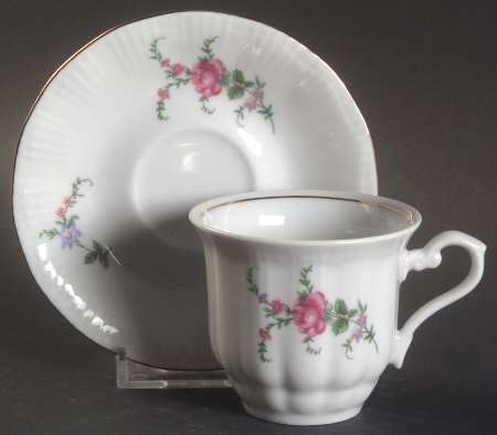 WLB41 Flat Demitasse Cup & Saucer Set