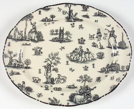 WOO81 12" Oval Serving Platter