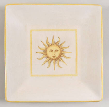 Verano Yellow Salad Plate
