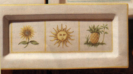 Verano Yellow 17" Rectangular Serving Platter