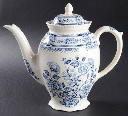 Dorset Blue (Scallop) Coffee Pot & Lid