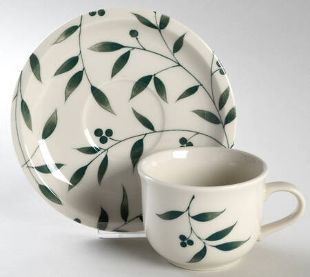 WBA4 Flat Cup & Saucer Set by W Bach