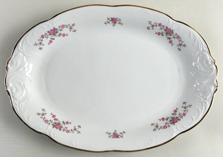 Tea Rose 14" Oval Serving Platter