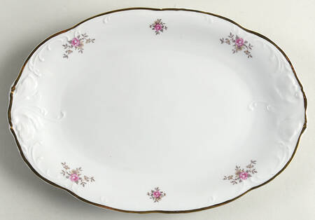 Tea Rose 11" Oval Serving Platter