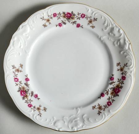 Tea Rose Salad Plate