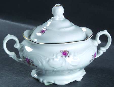 Tea Rose Sugar Bowl & Lid