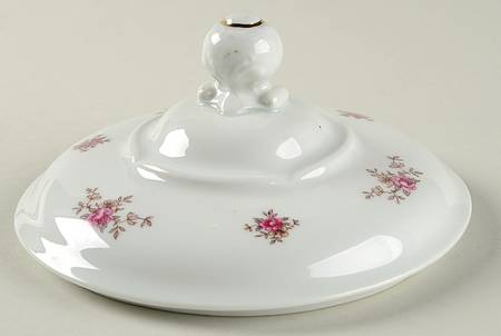 Tea Rose Lid for Round Vegetable