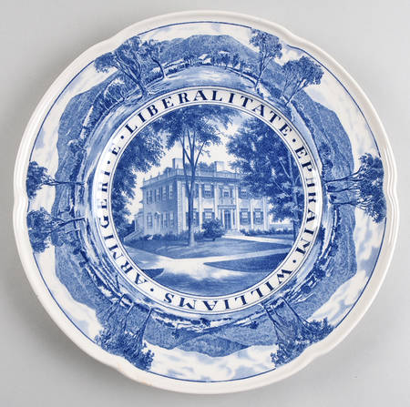 Williams College Blue Dinner Plate