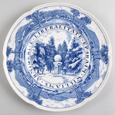 Williams College Blue Dinner Plate