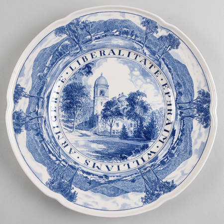 Williams College Blue Dinner Plate