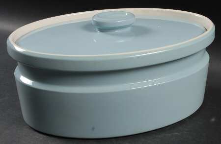 Summer Sky Blue (Sterling) 2.5 Quart Oval Covered Casserole