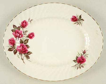 Rose Royale 11" Oval Serving Platter