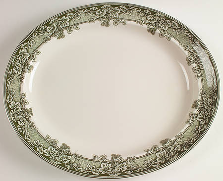 Kent Green Vine (Williams Sonoma) 16" Oval Serving Platter