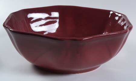 Tuscany Burgundy 11" Large Salad Serving Bowl