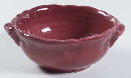 Tuscany Burgundy Lugged Soup/Cereal Bowl