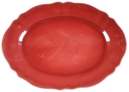 Tuscany Burgundy 17" Oval Serving Platter
