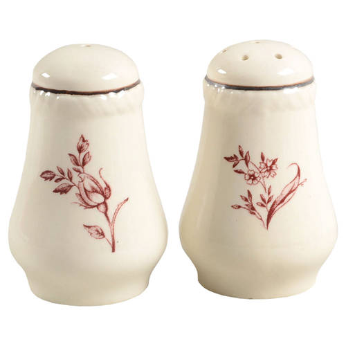 Colonial Rose Pink Salt & Pepper Set