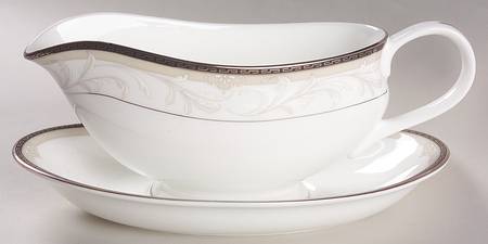 Brocade Gravy Boat & Underplate