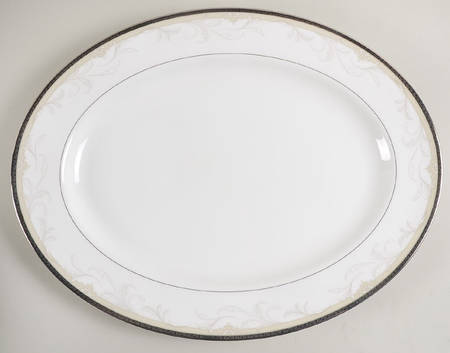 Brocade 15" Oval Serving Platter