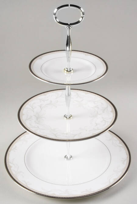 Brocade 13 7/8"-14 1/4" 3-Tiered Serving Tray(DP,SP,BB) HC