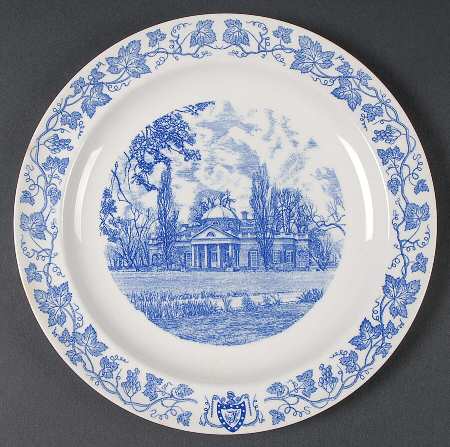 Monticello Blue (Grapevine Rim) by Wedgwood